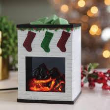 Holiday fireplace Illumination fragrance warmer