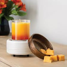 White Washed Bronze 2-in-1 classic fragrance warmer