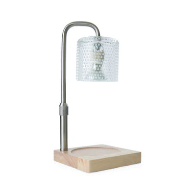 Hobnail lamp candle warmer silver