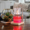Hobnail lamp candle warmer silver