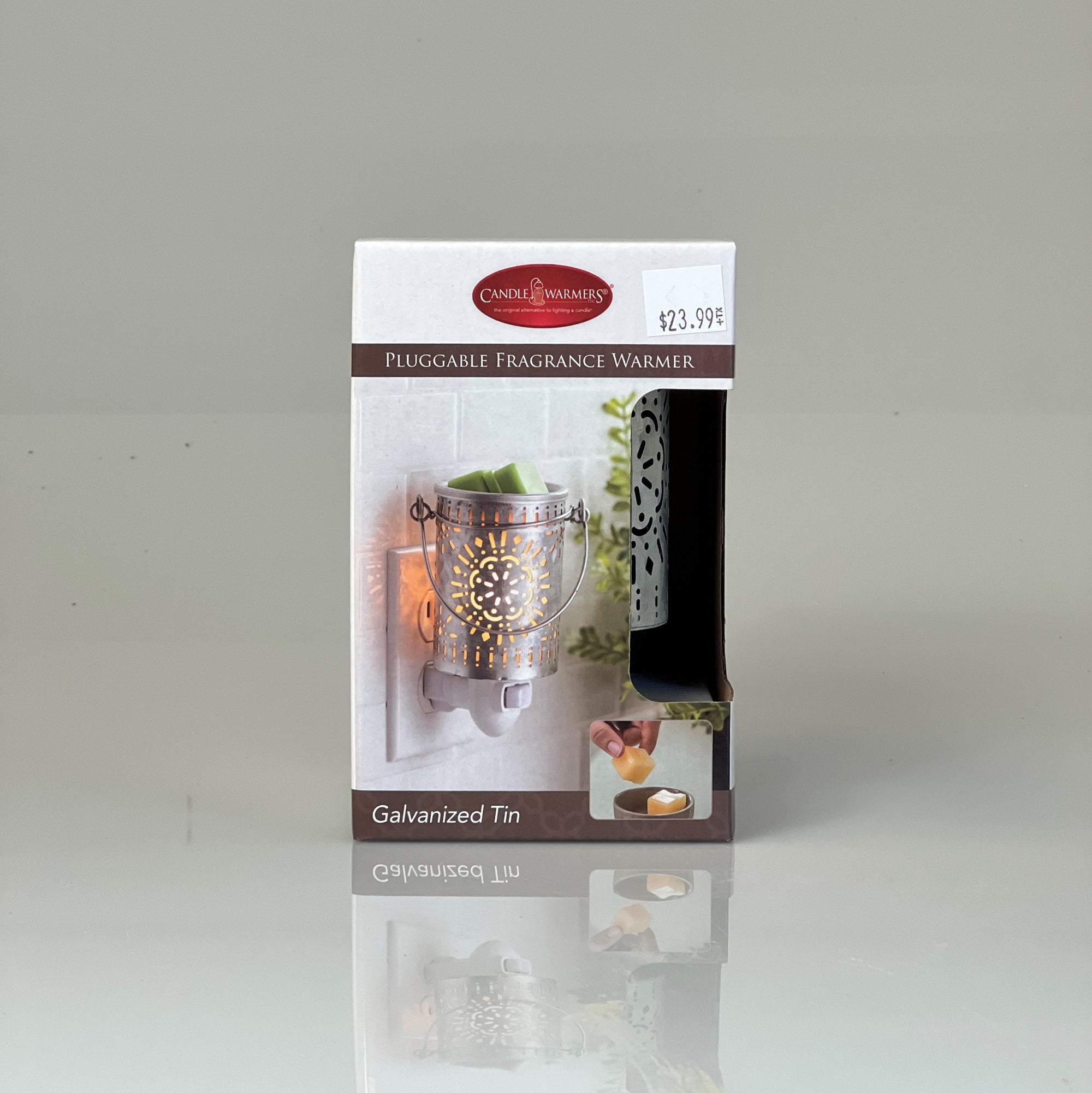 Galvanized Tin Pluggable Fragrance Warmer