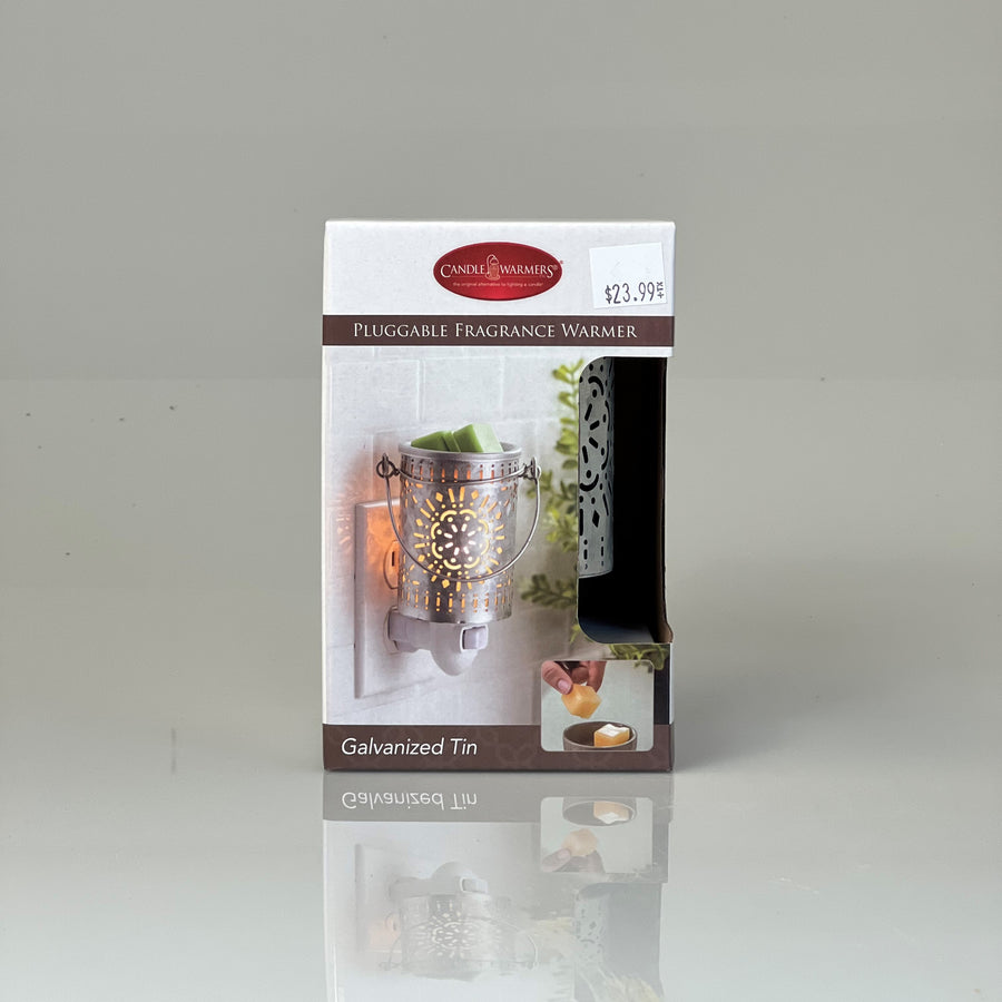 Galvanized Tin Pluggable Fragrance Warmer