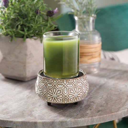 Bronze Geometric 2-in-1 classic fragrance warmer