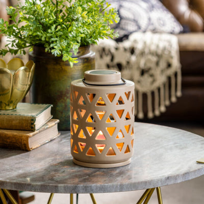 Canopy illumination fragrance warmer-Geo lantern