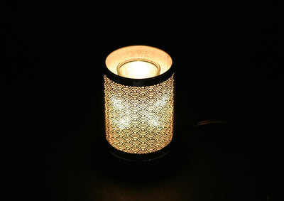 Silver waves wax warmer