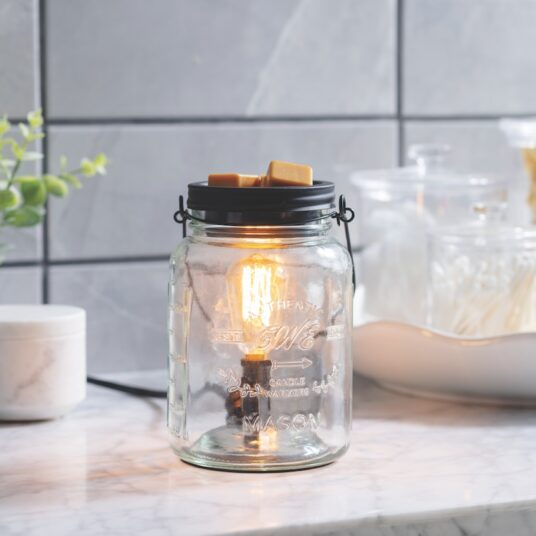 Mason Jar Vintage Bulb Illumination Fragrance Warmer