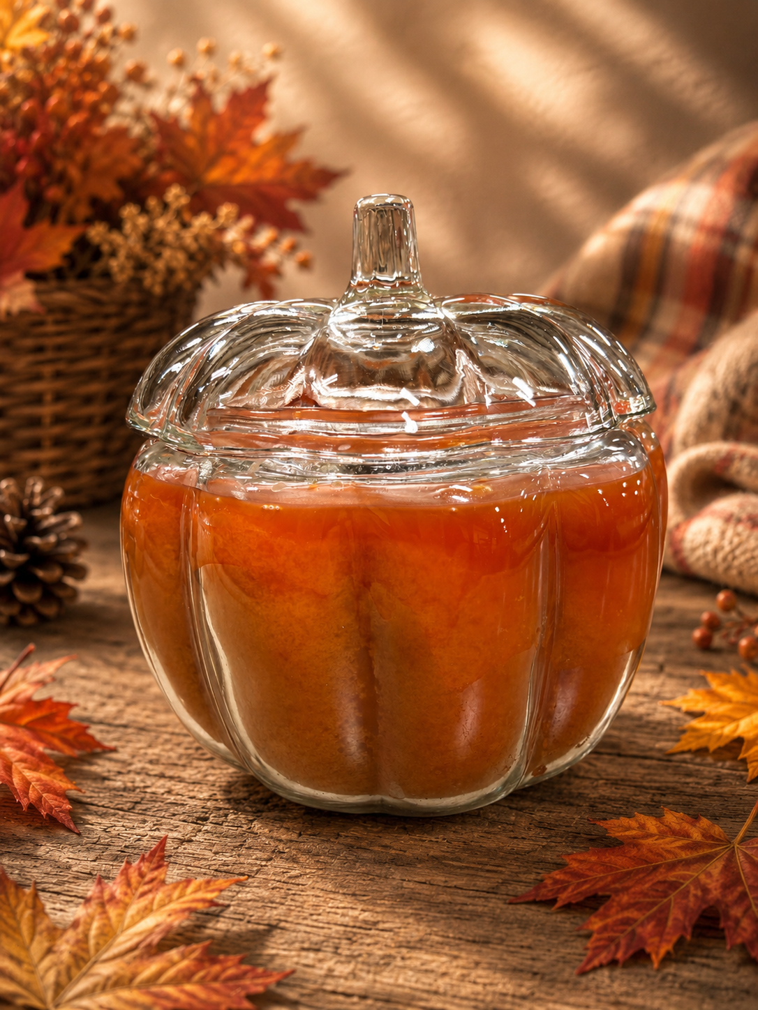 Pumpkin Caramel Apple – 64 oz 3-Wick Pumpkin Jar Candle