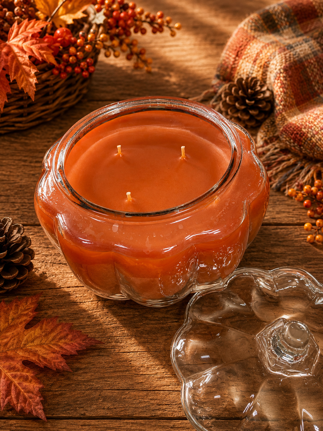 Pumpkin Caramel Apple – 64 oz 3-Wick Pumpkin Jar Candle