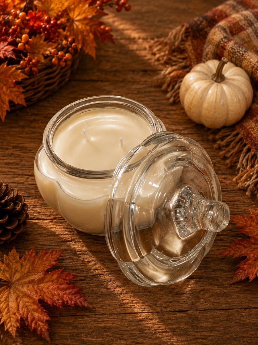 Pumpkin Caramel Apple Soy Wax Pumpkin Jar