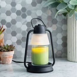 Beacon lantern candle warmer - black