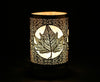 Silver maple leaf wax holder